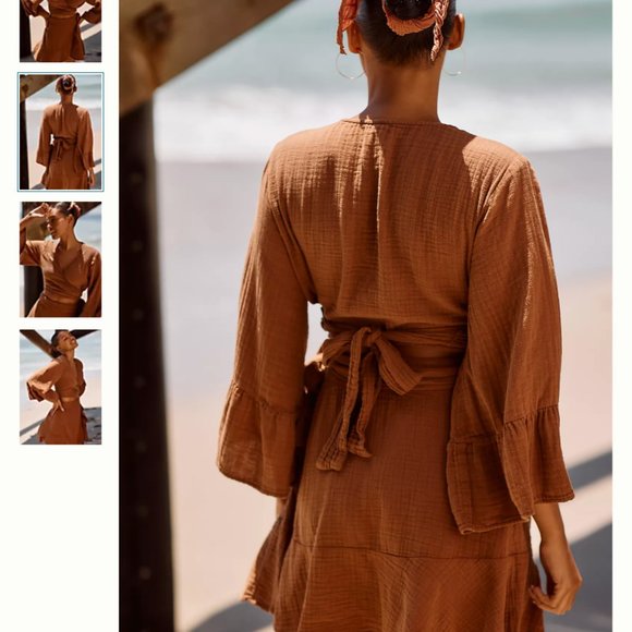 NWT By Anthropologie Two-Piece Ruffled-Hem Set - medium - Picture 3 of 5